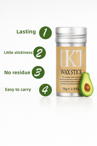 Long-Lasting Waterproof Hair Wax Stick for Finishing Touches and Styling
